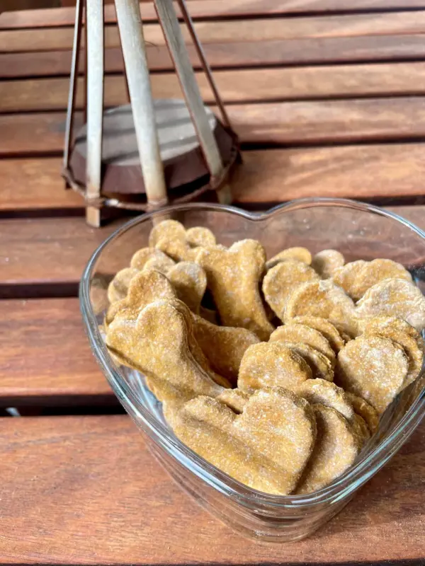 Dog Treats Homemade with Pumpkin & Ginger. 7 ounces! Dog Biscuits. All Natural, just 5 ingredients - Image 2